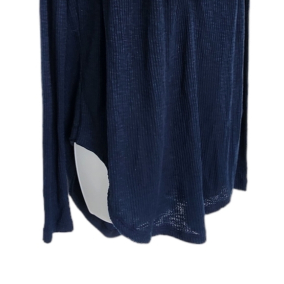 Free People We The Free Must Have Henley OVERSIZED XS Thermal Top Long Sleeve. - Picture 8 of 10